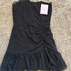 Hello Molly Black Strapless Dress